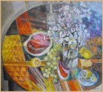 ALEKSANDER TUREK / OBRAZ / MARTWA NATURA W KOLE