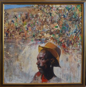 KRZYSZTOF WOJTAROWICZ / OBRAZ / MĘŻCZYZNA W KAPELUSZU