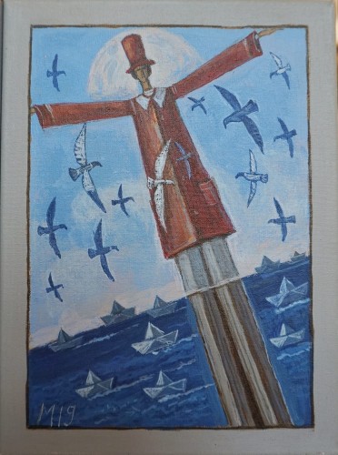 Mikołaj Malesza_Czarodziej wiatru_obraz _Galeria sztuki Bellotto Warszawa.JPG