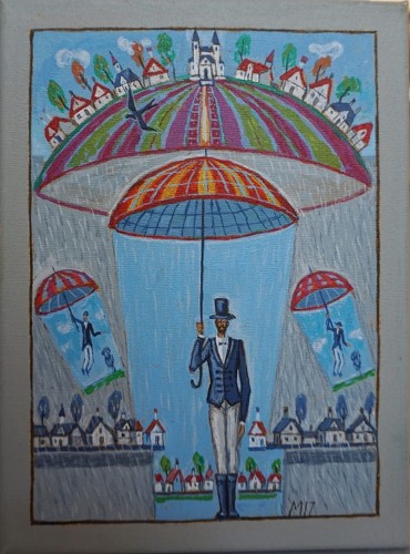 Mikołaj Malesza_Wiosenny deszcz_obraz _Galeria sztuki Bellotto Warszawa.JPG