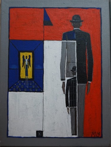 Mikołaj Malesza_Mijamy się_obraz _Galeria sztuki Bellotto Warszawa.JPG