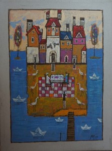 MIKOŁAJ MALESZA / OBRAZ / OBIADOWĄ PORĄ