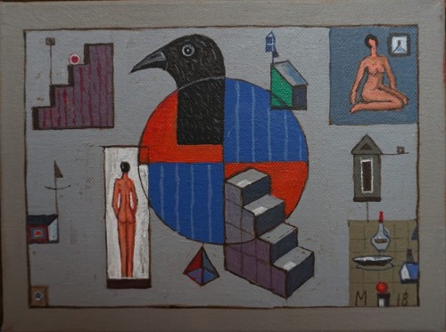 Mikołaj Malesza_Współczesnie  Adam i Ewa_obraz _Galeria sztuki Bellotto Warszawa.JPG