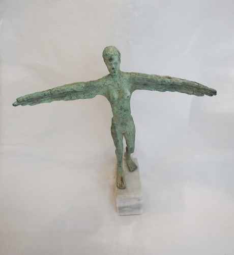 Adam Kuba Matejkowski _Irys_brąz patynowany_galeria sztuki Bellotto Warszwa.JPG