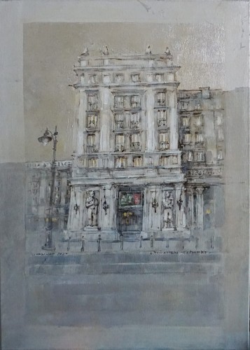 Alicja Pochopień Kuzniarz_Warszawa_ 70x50 _2020r_widoki Warszawy_obraz do salonu_galeria sztuki Bellotto Warszawa.JPG
