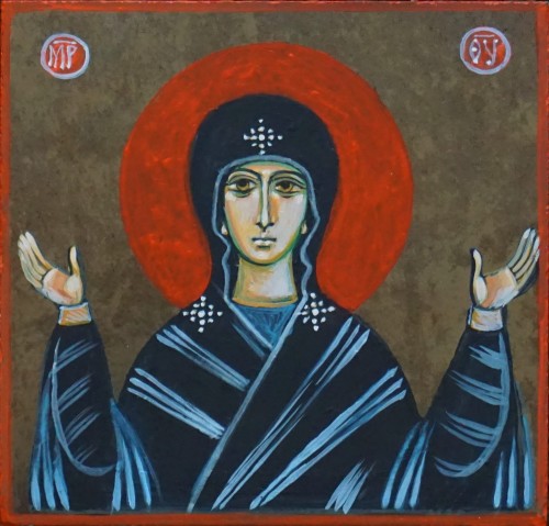 Ikona_Madonna_15x 15,5 cm_NN_sztuka sakralna_galeria sztuki Bellotto Warszawa.JPG