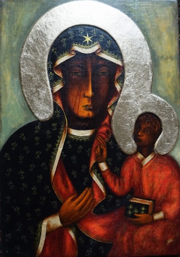 Adam Kalicy_Ikona współczesna_Matka Boska Częstochowska_galeria sztuki Bellotto Warszawa.JPG