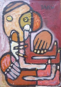 JAN KUCHARSKI JAKU / OBRAZ / CYKL  ,, LALKI,, (1)