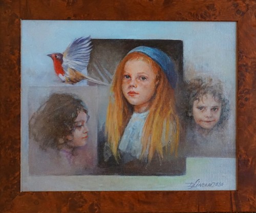Dorota Leniec Lincow_Wspomnienie z dziecinstwa_olej płyta_24x30 cm_2020r _galeria Bellotto Warszawa  nnn.JPG