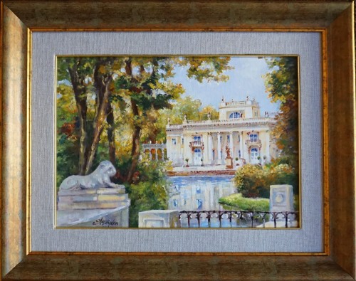 Magdalena Starzycka_Pałac w Łazienkach_warszawskie widoki_galeria sztuki Bellotto Warszawa.JPG