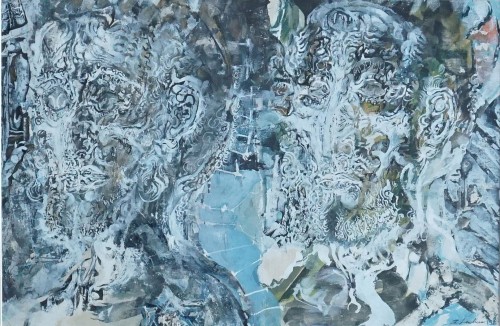 Zdzisław Lachur_Bez tytułu_1978 r_papier technika własna_Galeria sztuki Bellotto Warszwa 3a.JPG