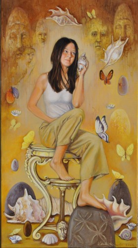 Małgorzata Korenkiewicz_Pytia_olej na płótnie_galeria sztuki Bellotto Warszawa.JPG