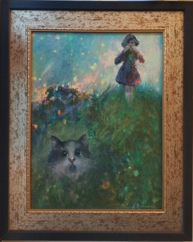 Anatol Martyniuk_Kot mi sie zagubił_olej na plótnie_30 x 40 cm_galeria sztuki Bellotto Warszawa.jpg