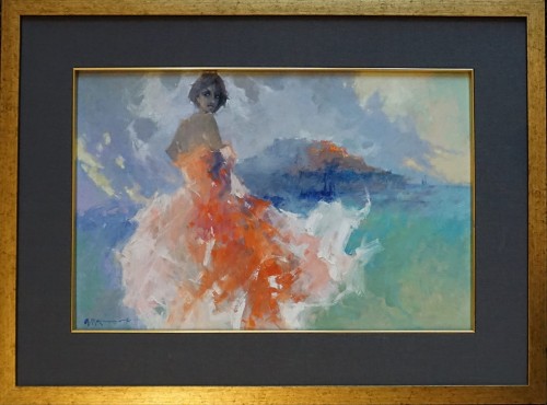 Anatol Martyniuk _Wspomnienie z Włoch_30 x 45 cm_galeria sztuki Bellotto Warszawa.JPG