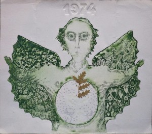 STASYS EIDRIGEVICIUS / EXLIBRIS / ANIOŁ