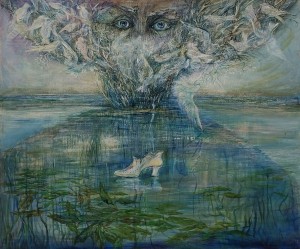 MARIA BIERZYŃSKA / OBRAZ / POETA I RZEKA