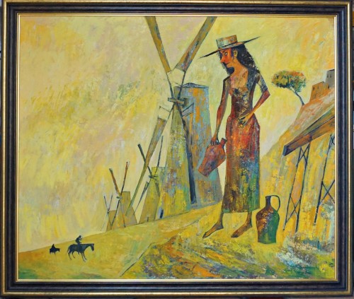 Iwan Kulik_Dulcynea_2004 rok_100 x 120 cm_galeria sztuki Bellotto Warszawa.JPG