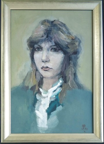 Tomasz Kazikowski_Portret dziewczyny_1987 rok_galeria sztuki Bellotto Warszawa.jpg