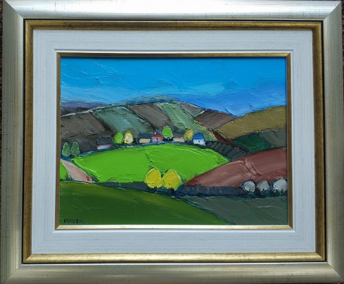 Krzysztof Raczyński Krzyr _Pejza z  wiosenny_pejzaz polski_olej na płótnie_galeria sztuki Bellotto Warszawa.jpg