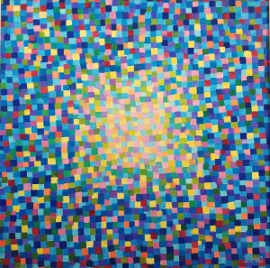 ZOFIA MATUSZCZYK - CYGAŃSKA / OBRAZ / NIEBIESKI