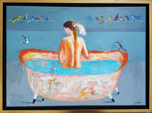 Jolanta Caban_Dziewczyna w kąpieli_50 x 70 cm_2024 rok_galeria sztuki Bellotto Warszawa.jpg mm.jpg