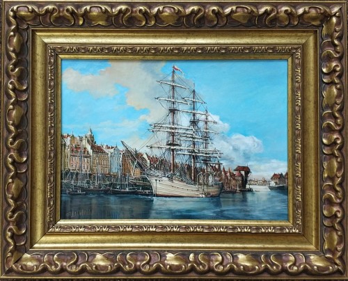 Andrzej Orliński_Dar Pomorza_olej na płótnie _marynistyka_galeria sztuki Bellotto Warszawa.jpg