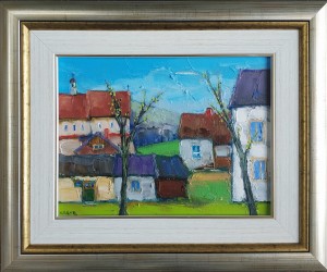 KRZYSZTOF RACZYŃSKI KRZYR / OBRAZ / PODWÓRKO Z KLASZTOREM