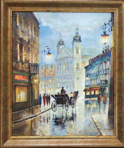 Magdalena Starzycka_widoki warszawskie_Ulica Freta_2021 rok_olej na płótnie_galeria sztuki Bellotto Warszawa.jpg