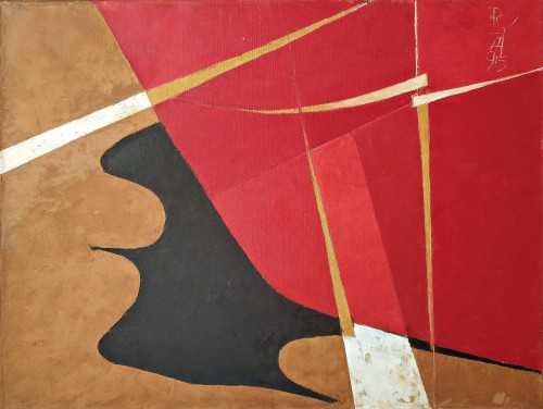 Ryszard Zając_Sztuka XX wieku_Abstrakcja_Reminiscencje japonskie_40 x 53cm_1995 _galeria sztuki Bellotto Warszawa.JPG