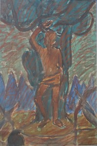 WACŁAW TARANCZEWSKI / OBRAZ / ADAM W RAJU