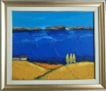 KRZYSZTOF RACZYŃSKI KRZYR / OBRAZ / PEJZAŻ  Z RZEKĄ (L)