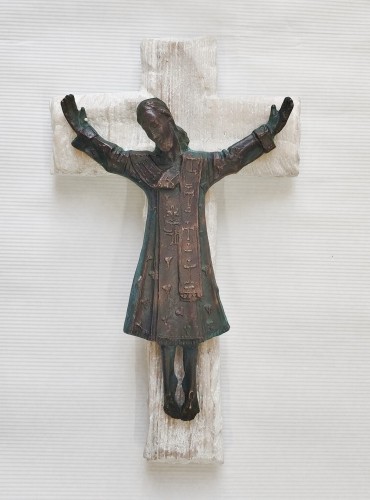 Adam Kuba Matejkowski_płaskorzezba_krzyż_Chrystus_galeria sztuki Bellotto Warszawa.jpg