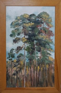 BEATA PACZKOWSKA / OBRAZ / PEJZAŻ Z DRZEWAMI ( B )