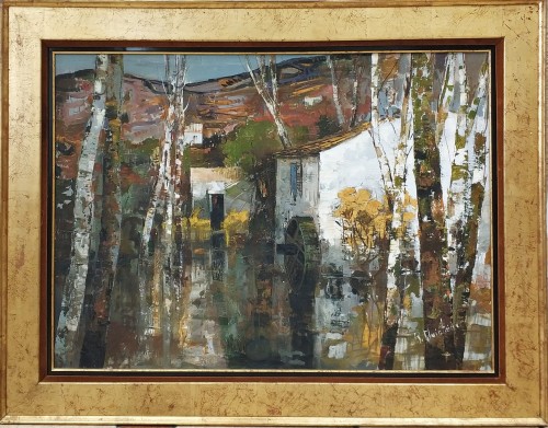 Roger Quintaine_vieux moulin en vaucluse_74 x 100 cm, olej na płótnie_malarstwo francuskie_galeria sztuki Bellotto Warszawa mmmb.jpg