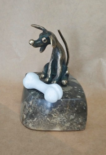 Michał Leszczyński_BOB_pieski_małe formy rzezbiarskie_galeria sztuki Bellotto Warszawa.jpg