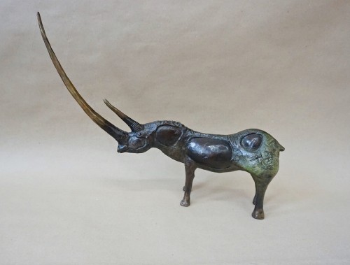Dariusz Zieliński_Jednorożec_braz patynowany_ok 2001 roku_zwierzęta_galeria sztuki Bellotto Warszawa.JPG