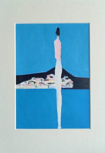 Zbigniew Nowosadzki_Wyspa_akryl na papierze_galeria sztuki Bellotto Warszawa.jpg