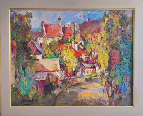 Włodzimierz Borowczyk_Kazimierz Dolny z Farną_1998 rok_galeria sztuki Bellotto Warszawa.jpg