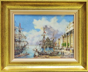 ANDRZEJ ORLIŃSKI /OBRAZ/ STARY NEAPOL