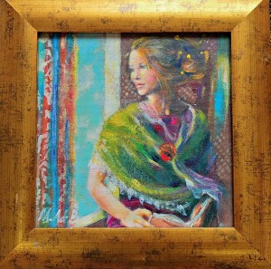 MARIA ADAMUS BISKUPSKA / OBRAZ/ W OKNIE