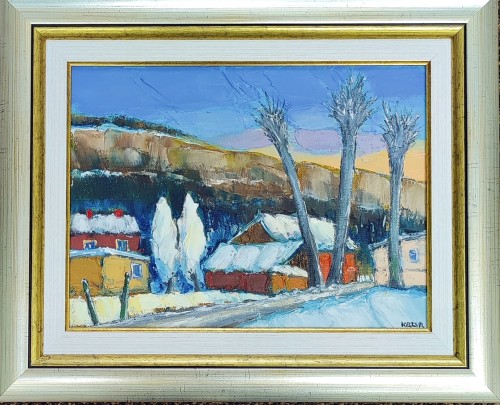 Krzysztof Raczyński Krzyr_Pejzaż zimowy_polski pejzaz_olej na płótnie_galeria sztuki Bellotto Warszawa ccc.jpg