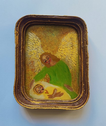 Magdalena Hniedziewicz_na szkle malowane_Anioły__Opiekuńczy anioł_galeria sztuki Bellotto Warszawa.jpg sAA.jpg