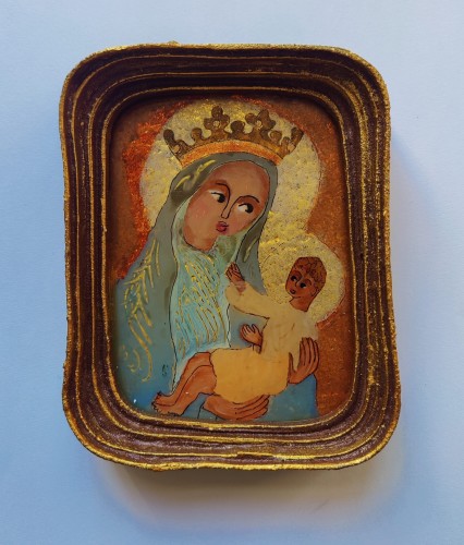 Magdalena Hniedziewicz_na szkle malowane_Madonny_MB z Jezusem_galeria sztuki Bellotto Warszawa.jpg AA.jpg