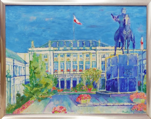 Beata murawska_pałac prezydencki_olej na płótnie_2001_widoki z warszawy_architektóra warszawaska_galeria sztuki Bellotto Warszawa.jpg