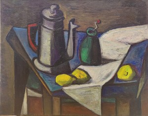 WANDA WEDECKA / OBRAZ / MN Z DZBANKIEM I ŻÓŁTYMI OWOCAMI