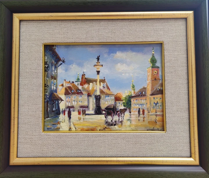 Magdalena Starzycka_widoki z warszawy_plac Zamkowy_18 x 24 cm_galeria sztuki Bellotto Warszawa.jpg