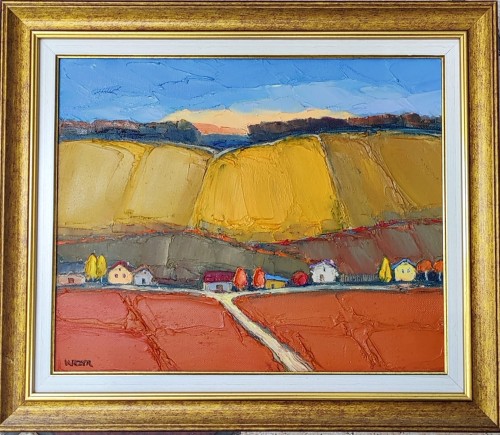 Krzysztof Raczyński Krzyr_Pejzaż jesienny bochotnica_pejzaż polski_galeria sztuki Bellotto Warszawa.jpg