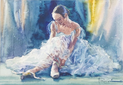 Aleksander Franko_akwarela _odpoczynek_galeria sztuki Bellotto Warszawa.jpg