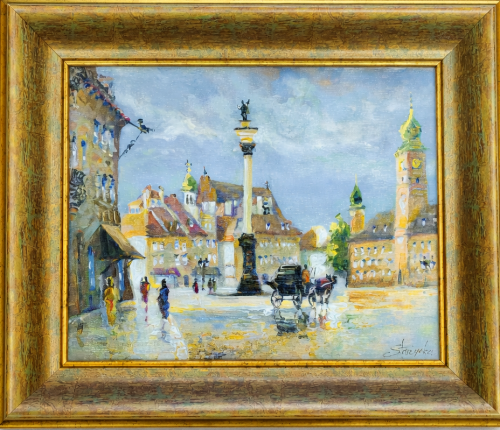 Magdalena Starzycka_Plac Zamkowy _widoki z warszawy_galeria sztuki Bellotto Warszawa.png