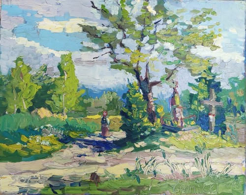 Daniel Gromacki_Na Podlasiu_olej na płótnie_pejzaż polski_galeria sztuki Bellotto Warszawa.jpg